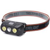 фонарь налобный kx-215-led+2cob, 1x18650, зу type-c, box, оптом, купить