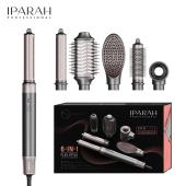 фен-стайлер iparah 6 в 1 p-500g grey, 6 насадок, 3 режима, 4 режима температуры, 110000 rpm, 1400w, оптом, купить