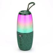 bluetooth-колонка tg644 с rgb подсветкой, speakerphone, радио, green, оптом, купить