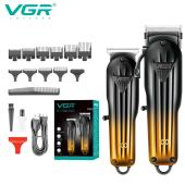 комплект vgr 2 в 1 v-646 аккумуляторная машинка для стрижки (clipper) и триммер, оптом, купить