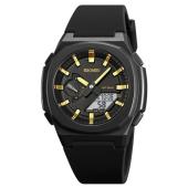 часы наручные 2091bkgdwt skmei, black/gold-white, оптом, купить