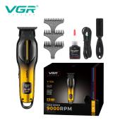 триммер vgr v-226 gold, 9000 rpm, 3 насадки, led display, оптом, купить