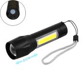 фонарь police 8424-xpe+cob, li-ion аккумулятор, zoom, зу microusb, box, оптом, купить