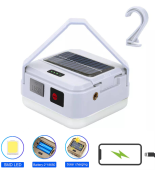 фонарь кемпинг dp-k7-90, 2х18650, солн. панель, power bank, зу type-c, крюк, оптом, купить