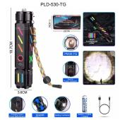 фонарь night vision fluorescence 530 white laser led pm30-tg, power bank, 1x18650, зу type-c, zoom, box, оптом, купить