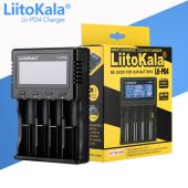 зарядное устройство liitokala lii-pd4, 4хаа/ ааа/ a/ 14500/ 16340/ 18350/ 18650/ 26650, lifepo4, nicd/nimh аккумуляторов, оптом, купить