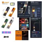 фонарь yemao ym-m31 p50+лазер(red)+smd(rgb), li-ion аккумулятор, зу type-c, магнит, зажим, оптом, купить