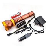 фонарь poliсe 8077-xpe, зу 220v/12v, 1x18650, zoom, box, оптом, купить