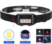 фонарь налобный pld-818-1-8smd (white+red), 3xaaa, оптом, купить