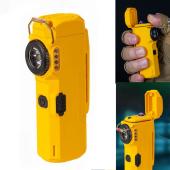 фонарь multifunctional d51-smd yellow, li-ion аккум., индикация заряда, зажигалка, зу type-c, box, оптом, купить