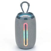 bluetooth-колонка tg653 с rgb подсветкой, speakerphone, радио, grey, оптом, купить