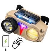 фонарь налобный ch-8825-3p35+cob(white+yellow)+rgb, motion sensor, power bank, li-ion аккум., индикация заряда, зу type-c, box, оптом, купить