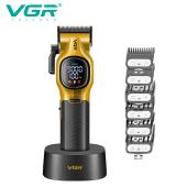 аккумуляторная машинка для стрижки (clipper) vgr v-886c gold, led display, 9000rpm, оптом, купить