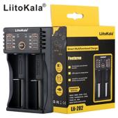 зарядное устройство liitokala lii-202, 2х-10440/ 14500/ 16340/ 17355/ 17500/ 17670/ 18350/ 18490/ 18650/ 22650, 5v, оригинал, оптом, купить