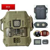 фонарь multifunctional d54-2cob, li-ion аккум., индикация заряда, влагозащита, зу type-c, зажигалка, box, оптом, купить