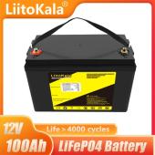 аккумулятор lifepo4, liitokala, 12v 100ah, bms smart плата, оптом, купить