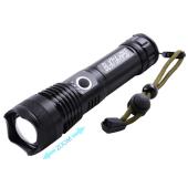 фонарь police x71a-hp90, 1x18650/3xaaa, индикация заряда, zoom, зу microusb, box, оптом, купить