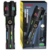 фонарь night vision fluorescence g671/g25 white laser led pm30-tg, 1х26650/3xaaa, power bank, зу type-c, zoom, box, оптом, купить
