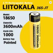 аккумулятор 18650, liitokala 36s-jt, 3600mah, оригинал, оптом, купить