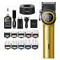 Аккумуляторная машинка для стрижки (clipper) VGR V-001 GOLD, 10 насадок, 9000 RPM, 4600 mAh, LED light, LED display