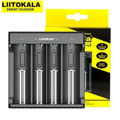 зарядное устройство liitokala lii-l4, 4x-10440/ 14500/ 16340/ 17355/ 17500/ 17670/ 18350/ 18490/ 18650/ 22650, 5v, оригинал, оптом, купить