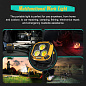 Фонарь кемпинг W891-1-3COB(White+Yellow)+5SMD(Red), Power bank, 2x18650, ЗУ Type-C, магнит, крюк