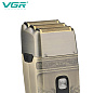 Электробритва VGR V-335 шейвер для сухого и влажного бритья, Waterproof IPX6, тройное лезвие, выдвижной триммер, LED Display, metal
