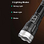 Фонарь PLD-008 WHITE LASER LED PM10-TG, Li-Ion аккум., power bank, индикация заряда, ЗУ Type-C, zoom, Box