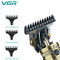 Машинка (триммер) для стрижки волос и бороды VGR V-085, Professional, 3 насадки, STRONG BATTERY