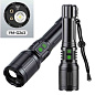 Фонарь YEMAO YM-G263 TG+лазер(Green+Red), 1x26650, ЗУ Type-C, zoom