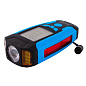 Велофара с компьютером, сигналом и сигнализацией AS0808-XPG+2LED(yellow)+2COB(red), выносная кнопка, Waterproof, аккум., ЗУ microUSB