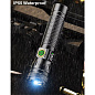 Фонарь 1136-WHITE LASER LED PM10-TG, Li-Ion аккум.,  индикация заряда, ЗУ Type-C, zoom