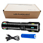 Фонарь NIGHT VISION FLUORESCENCE CA171-D 1 РЕЖИМ WHITE LASER LED PM10-TG, индикация заряда, 1x18650/3xAAA, ЗУ Type-C, zoom, Box