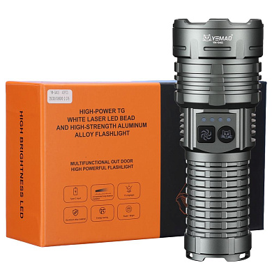 фонарь yemao ym-g405 tg 30w, 4x14500, power bank, зу type-c, zoom, оптом, купить