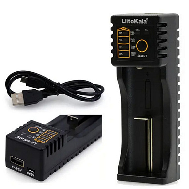 зарядное устройство liitokala lii-100, универсальное, 14500/16340/18650/26650, usb, оригинал, оптом, купить