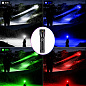 Фонарь NIGHT VISION FLUORESCENCE M11R-4TG(White+Red+Blue+Green), 1x18650, индикация заряда, ЗУ Type-C, zoom