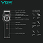 Аккумуляторная машинка для стрижки (clipper) VGR V-001 GREEN, 10 насадок, 9000 RPM, 4600 mAh, LED light, LED display