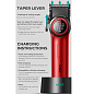 Аккумуляторная машинка для стрижки (clipper) VGR V-001 RED, 10 насадок, 9000 RPM, 4600 mAh, LED light, LED display