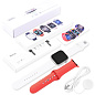 Smart Watch Series 6 Z32 PRO, 44mm Aluminium, 2 ремешка, red/white