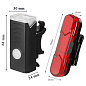 Велофонарь BSK-HY027-XPG, STOP-5SMD(Red), Li-Ion аккумулятор, ЗУ microUSB, Box