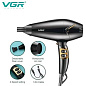 Фен для сушіння та укладання волосся VGR V-423, Professional, Powerful, 1800-2200 Вт