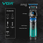 Триммер VGR V-946 с технологией охлаждения ICE TECHNOLOGY, 4 насадки, 8000 RPM, 3000 mAh, LED display