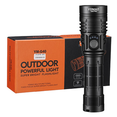 фонарь yemao ym-g40 pro sst40, 1x21700, зу type-c, оптом, купить