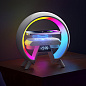 Light Sound Machine XM-X63, RGB ночник, часы, беспроводная зарядка,  Bluetooth колонка