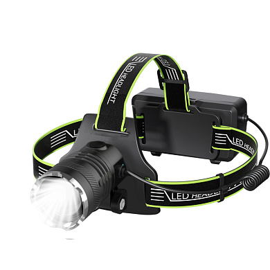 фонарь налобный a42-gt, 2x18650, зу type-c, zoom, оптом, купить