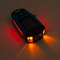 Велофара с компьютером, сигналом и сигнализацией AS0808-XPG+2LED(yellow)+2COB(red), выносная кнопка, Waterproof, аккум., ЗУ microUSB