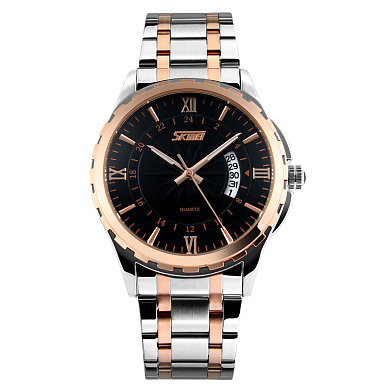 часы наручные 9069trgbk skmei, rose gold - black, оптом, купить