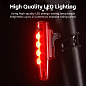 Велофонарь LEADBIKE LD77-LS-4LED с лазерной разметкой, waterproof, Li-Ion  аккумулятор, ЗУ Type-C