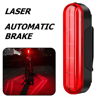 велофонарь leadbike ld80-6led с лазерной разметкой, waterproof, li-ion  аккумулятор, зу type-c, оптом, купить