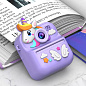 Дитячий фотоапарат миттєвого друку S11, PURPLE UNICORN